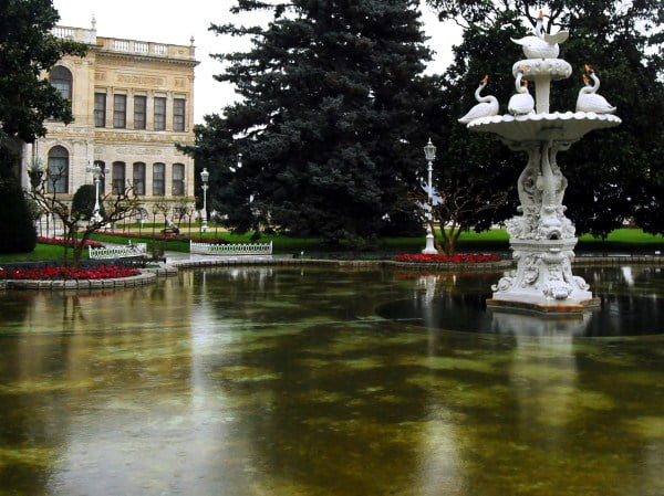 Gardens of Dolmabahce palace