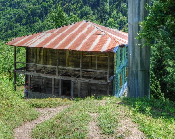 Wooden mosque in Maral