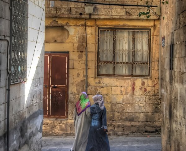 old streets of Urfa in Turkey