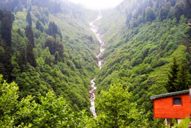 Gelin Tulu waterfall in Ayder Plateau