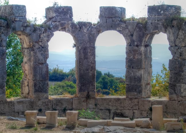 Lycian ruins of Tlos in Turkey