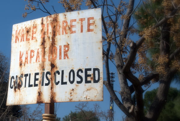 Selcuk castle is closed