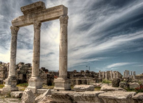 Laodicea in Turkey. A church of Revelation