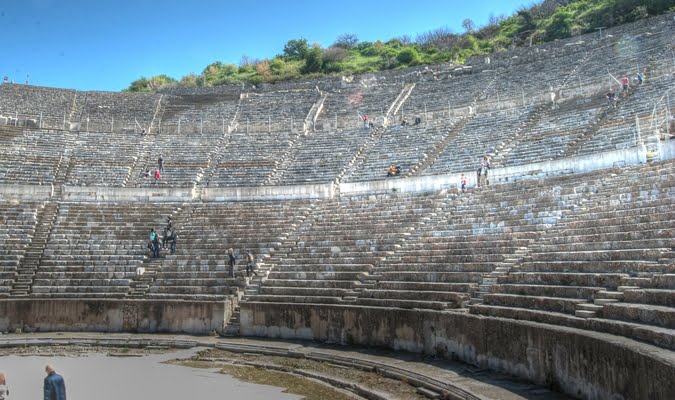 Ephesus theatre ruins Turkey